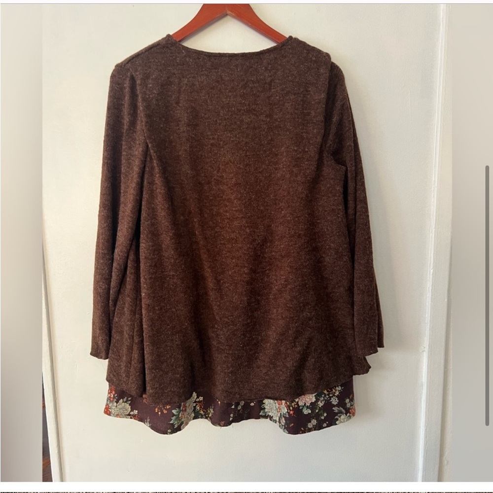 Boutique-HK-Floral Boho Layered Chiffon tunic Top- CottageCore-So soft-EUC-SzM😍 - Picture 10 of 11